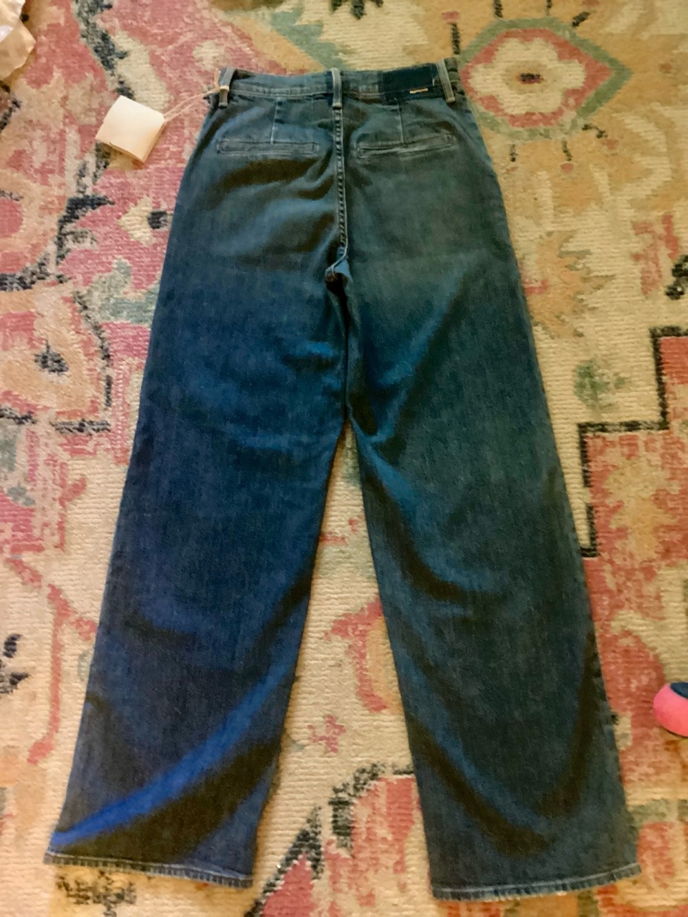 MOTHER High-Rise Spinner Prep Skimp Wide-Leg Jeans in Flashback 26 - Picture 8 of 11